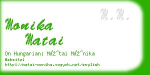 monika matai business card